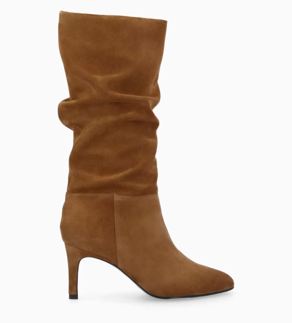 FREE LANCE Paris Botte à talon - Céleste 65 - Cuir velours -* Bottes | Bottes
