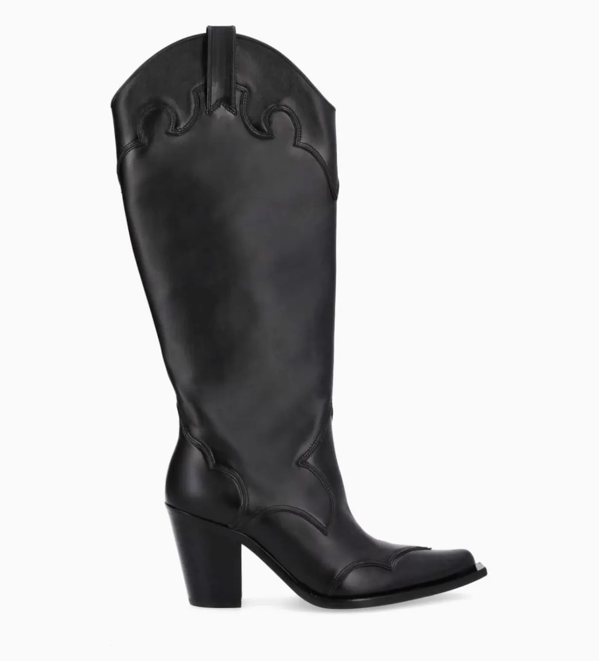 FREE LANCE Paris Botte western à talon - Annie 80 - Cuir de veau lisse mat -* Bottes | Bottes