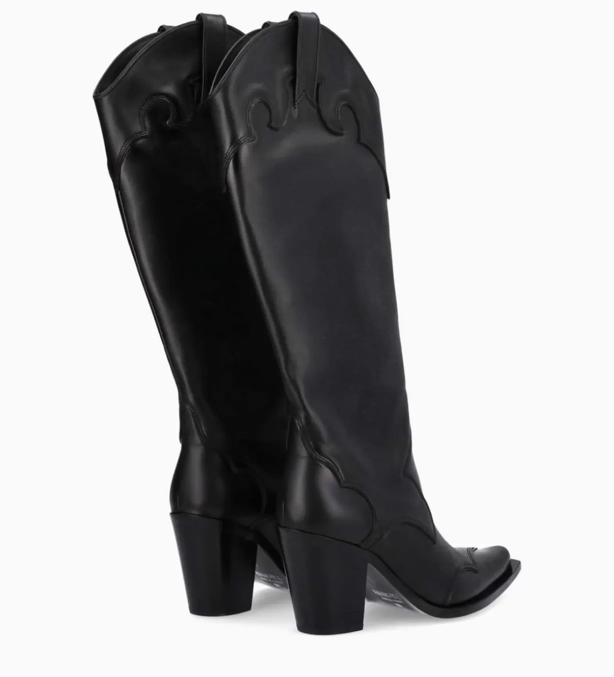 FREE LANCE Paris Botte western à talon - Annie 80 - Cuir de veau lisse mat -* Bottes | Bottes