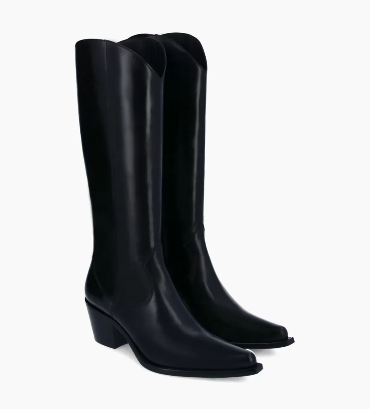 FREE LANCE Paris Botte western à talon - Ruby 50 - Cuir de veau lisse brillant -* Bottes | Bottes